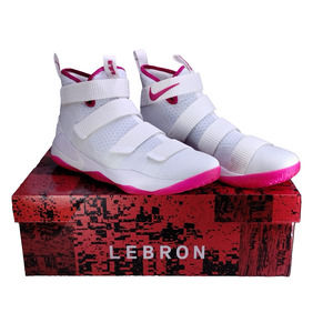 Nike Lebron Soldier XI 11 EP Breast Cancer White Vivid Pink Size 10 897644-102